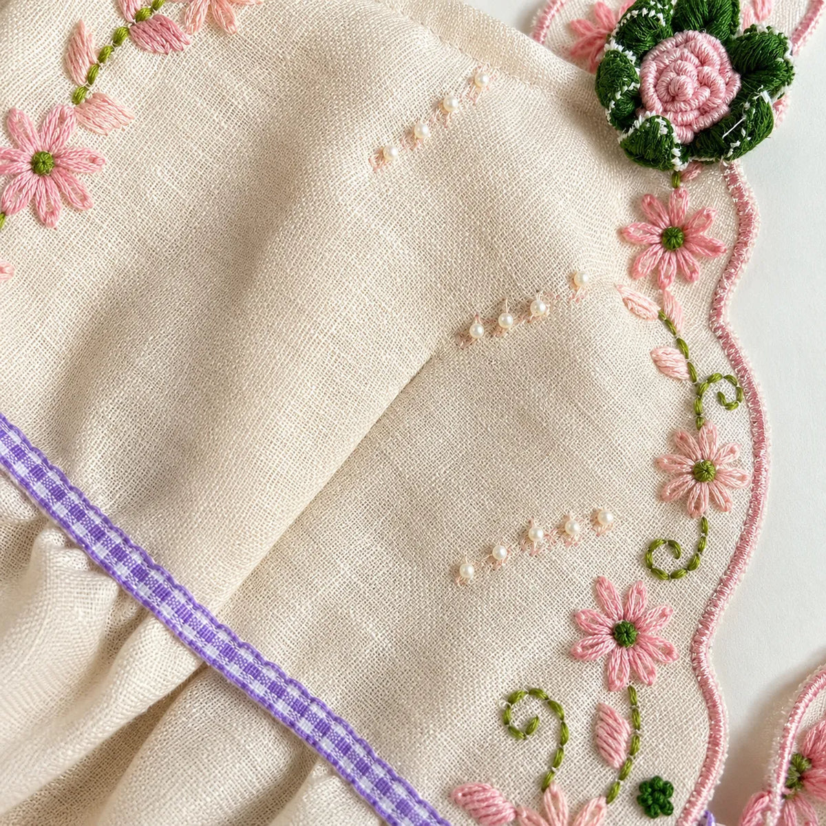 Rose Empire Top (Hand embriodery)